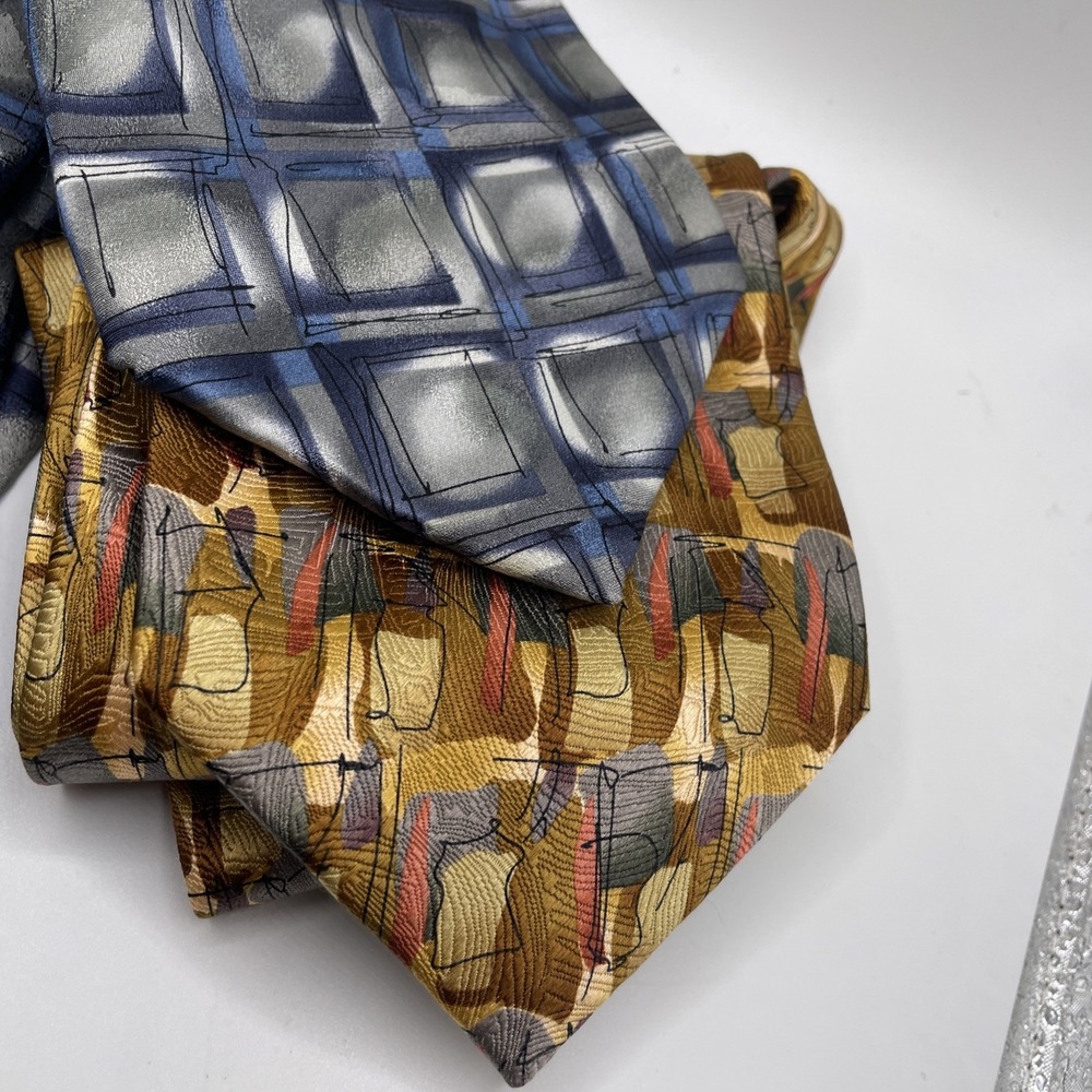 Lot 2 Vintage J Garcia Collection Ties Limited Edition Kabbalist Hieroglyphics